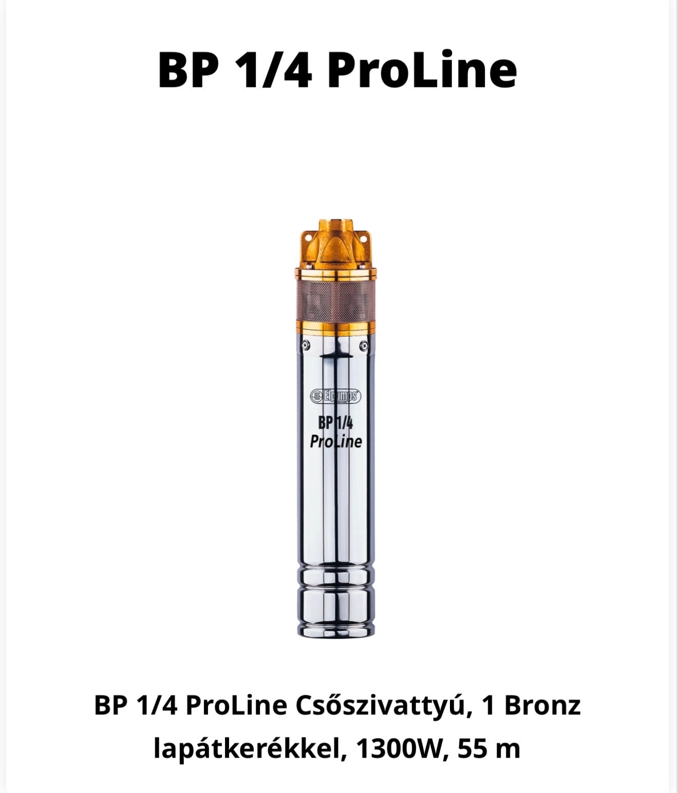 Elpumps BP 1/4 ProLine