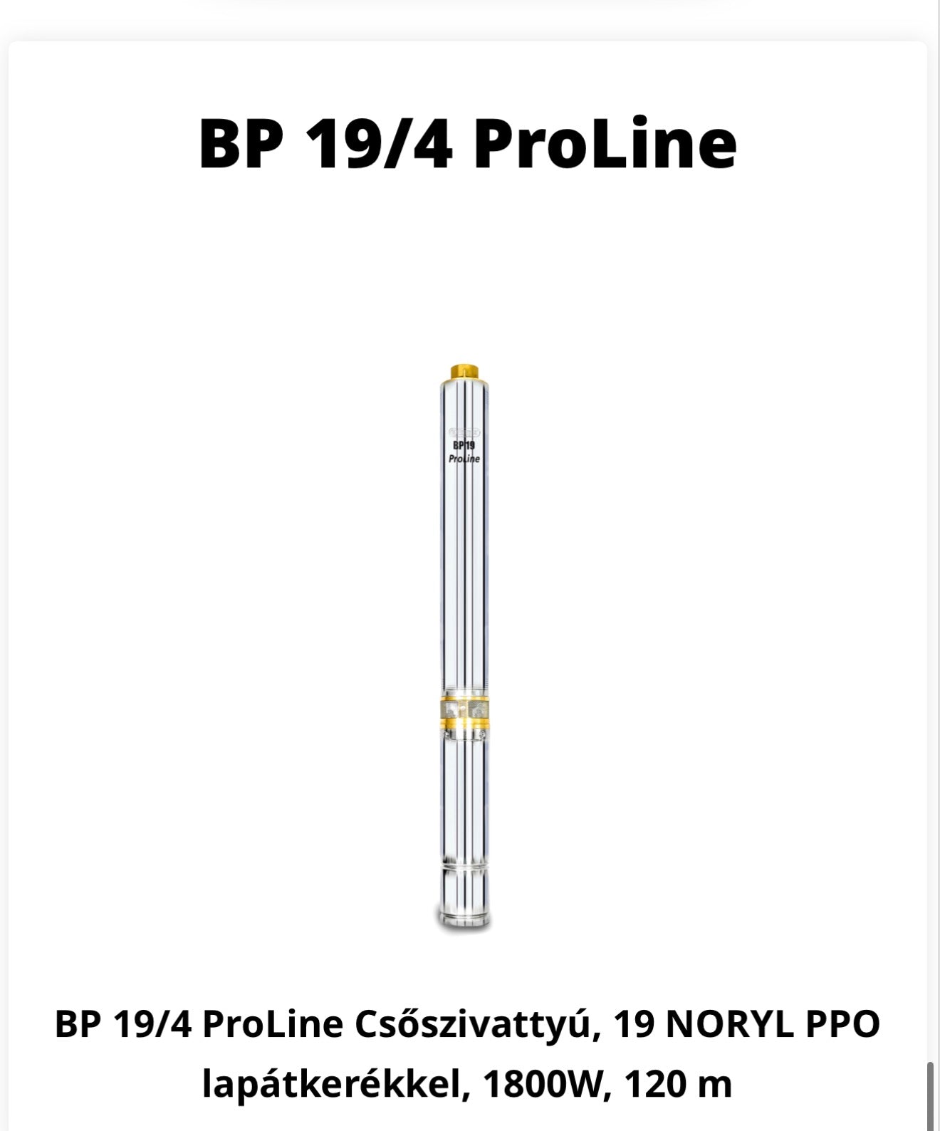 Elpumps BP19/4 ProLine
