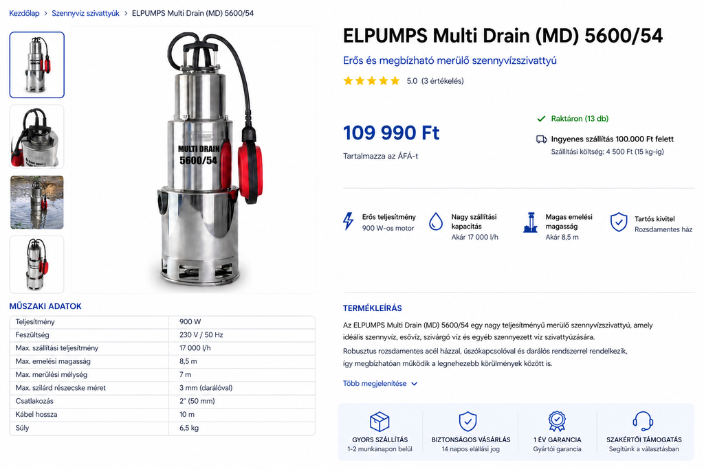 ELPUMPS Multi Drain(MD) 5600/54