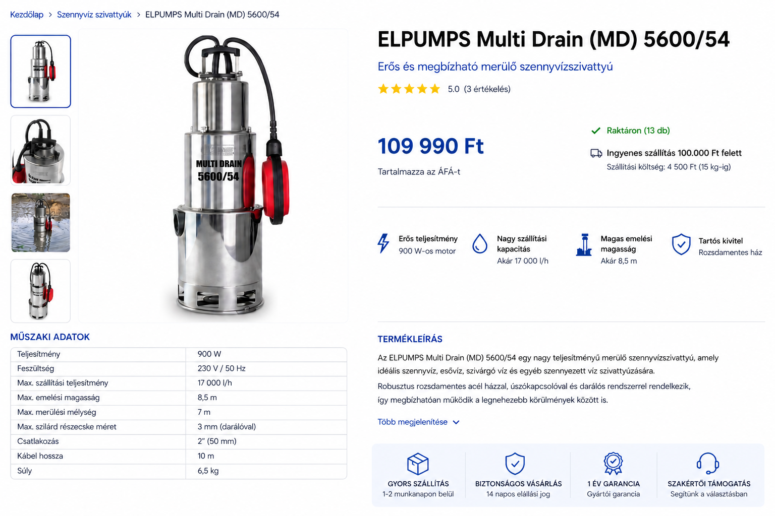 ELPUMPS Multi Drain(MD) 5600/54