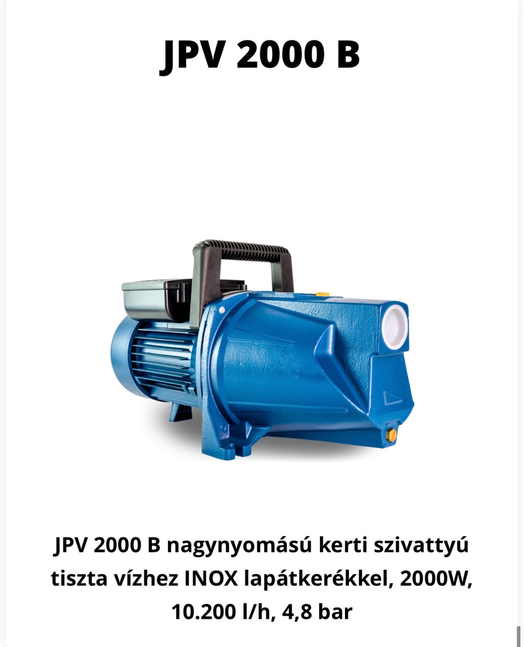 Elmpumps JPV 2000B