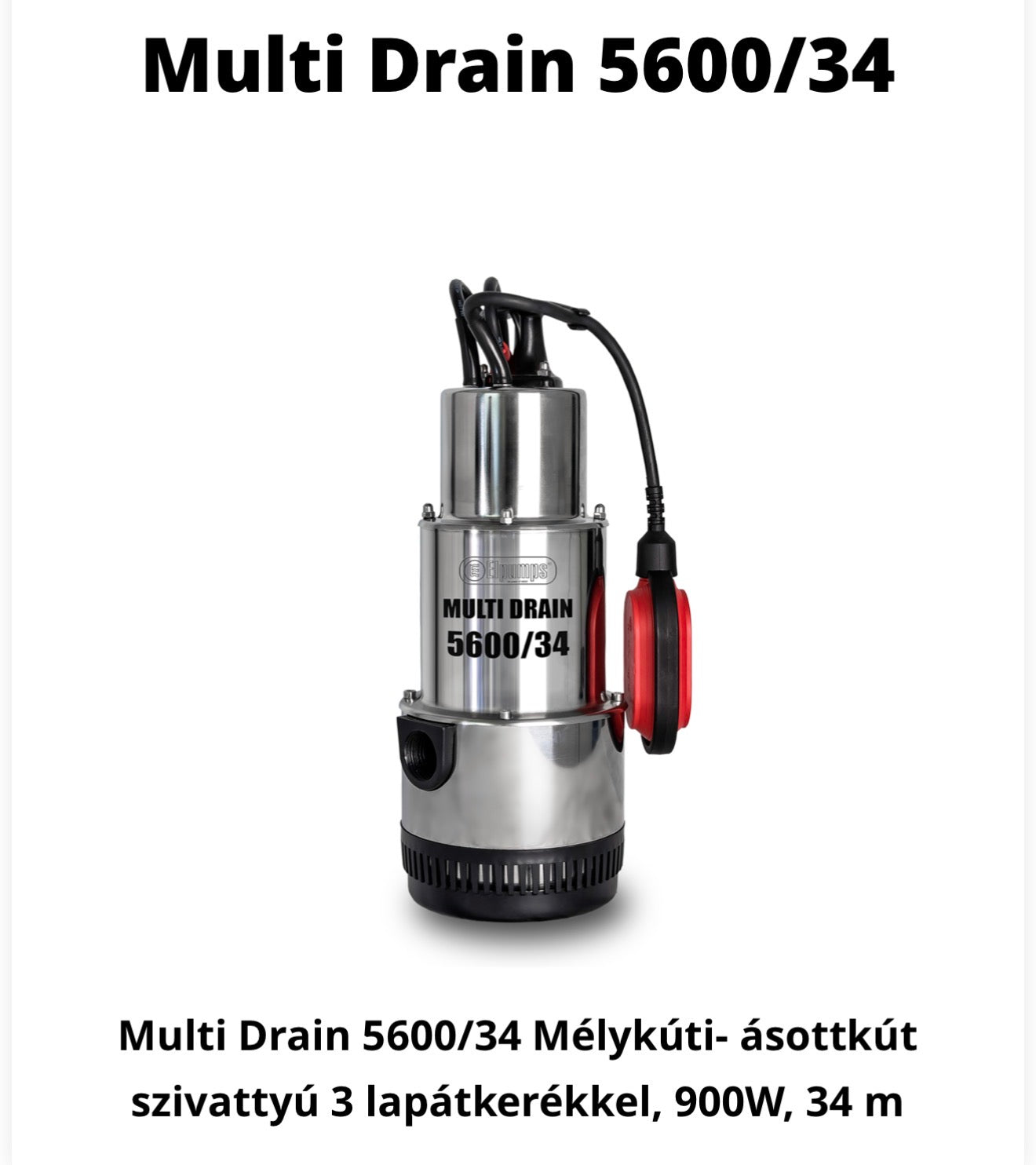 ELPUMPS Multi Drain(MD) 5600/34