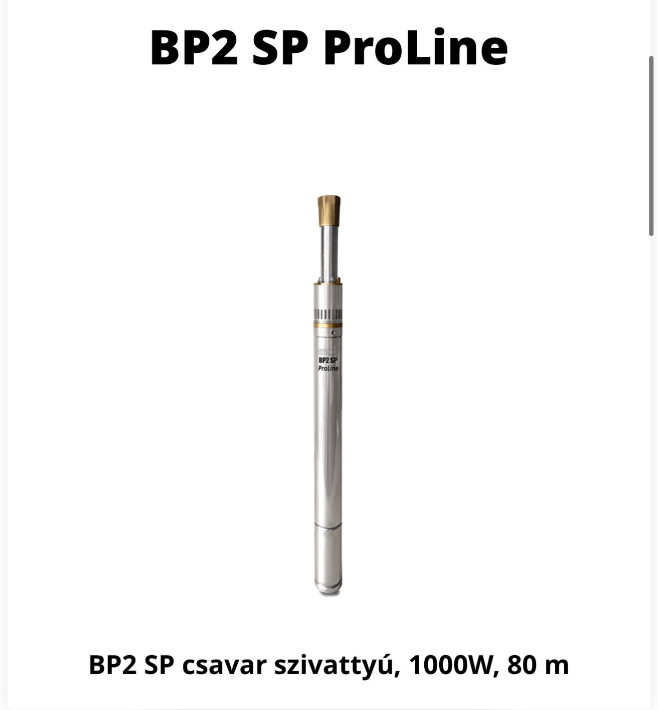 ELPUMPS  BP2 SP/1000W ProLine